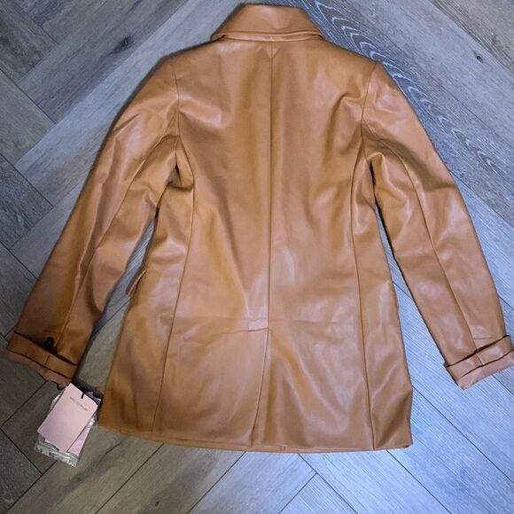 NWT Avec Les Filles Faux Leather Jacket - Picture 6 of 10